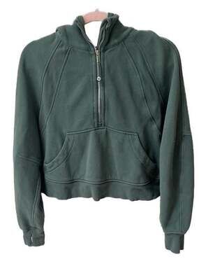 Lululemon Scuba Oversized Half-Zip Hoodie Green Jasper XS/S